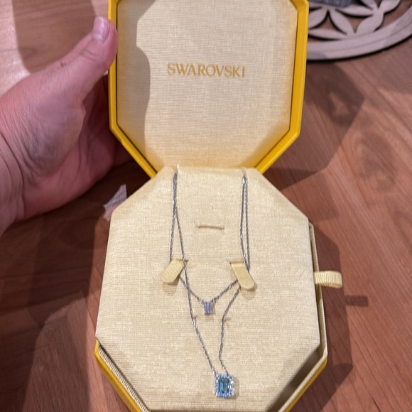 Swarovski Millenia Rhodium-Plated & Cubic
Zirconia Layered Pendant Necklace new - Picture 4 of 5